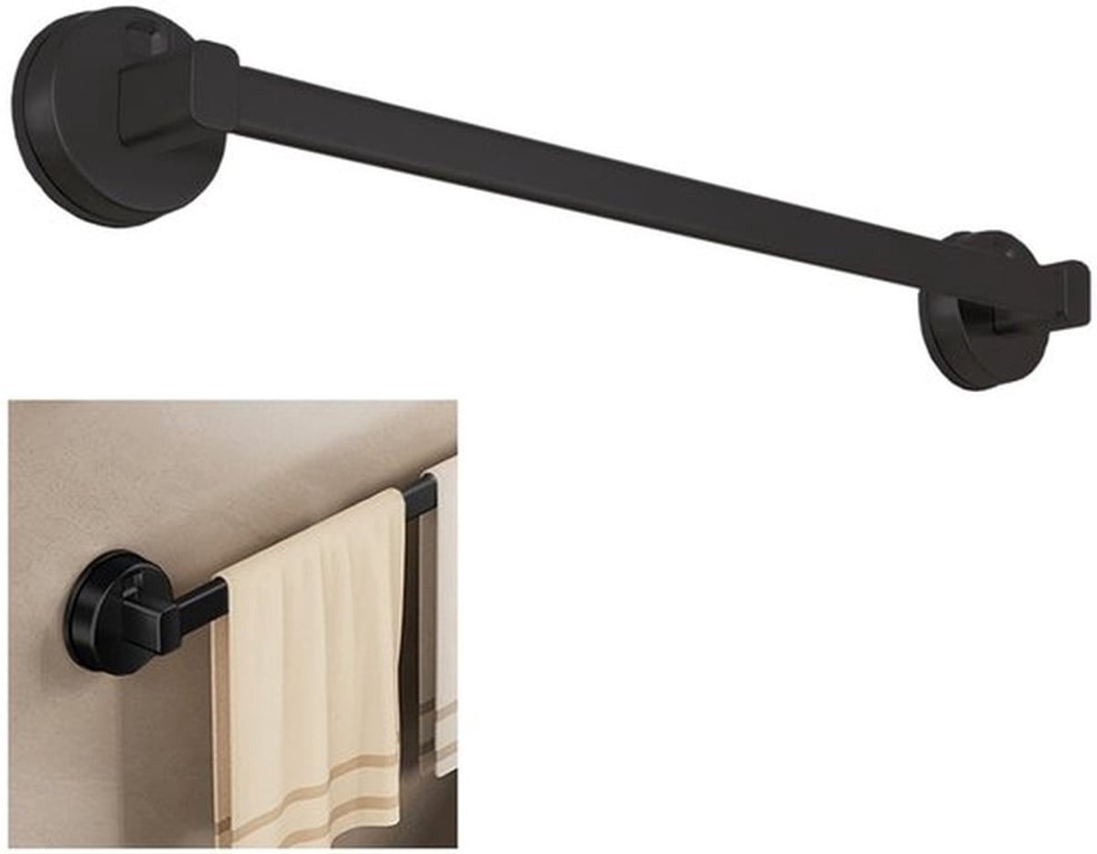 Handdoekhouder zonder boren - Handdoekhouder badkamer - Handdoekhouder muur - Handdoekhouder met zuignap - Duurzaam - Afneembaar - Handdoekenrek