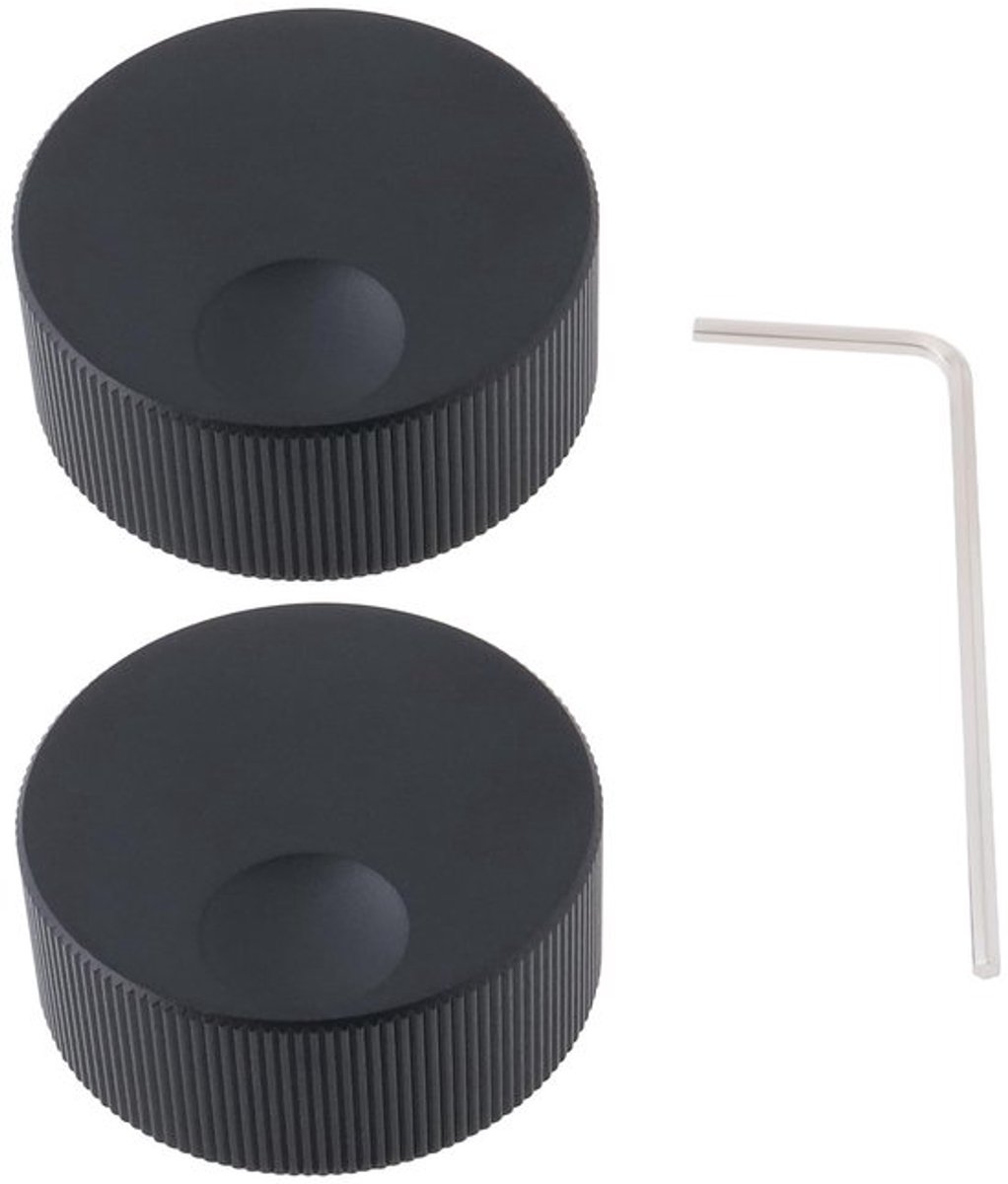 Volumeregelaar 2 Stuks - Draaiknop - Massief Aluminium - Geschikt voor 6 mm Potentiometer 