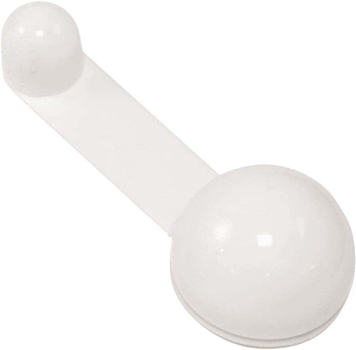 Amig - Zelfklevende deurstopper voor doorgangen - Diameter 40 x 27 mm x 108 mm - Model 404 - Kunststof - Wit - ShopVlot