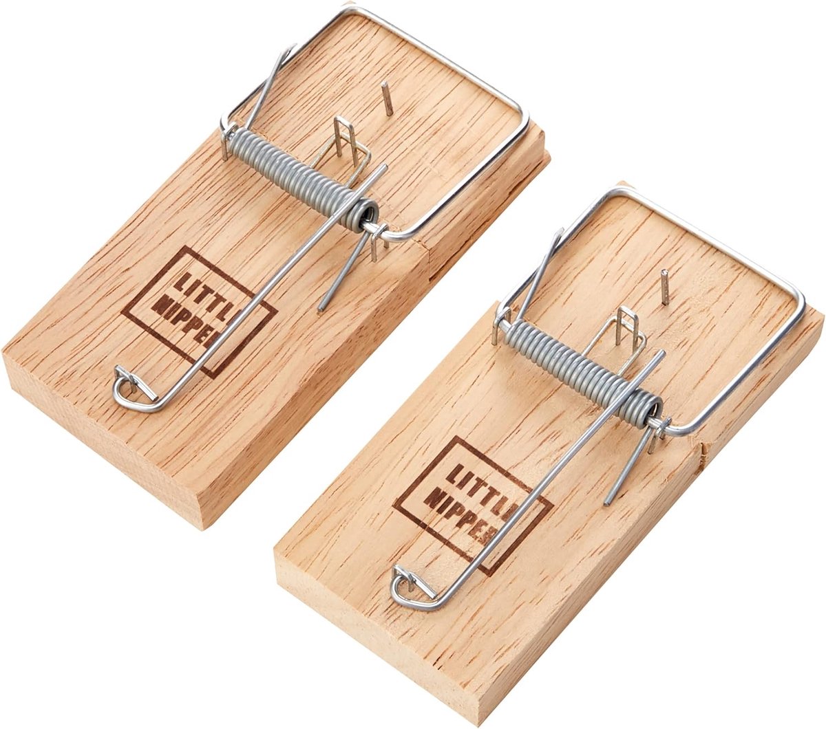 SnelShoppen - Super Sterke Houten Muizenvallen - Duurzame Herbruikbare Snap Traps voor Binnen - Muisvallen voor Ongediertebestrijding - Set van 2
