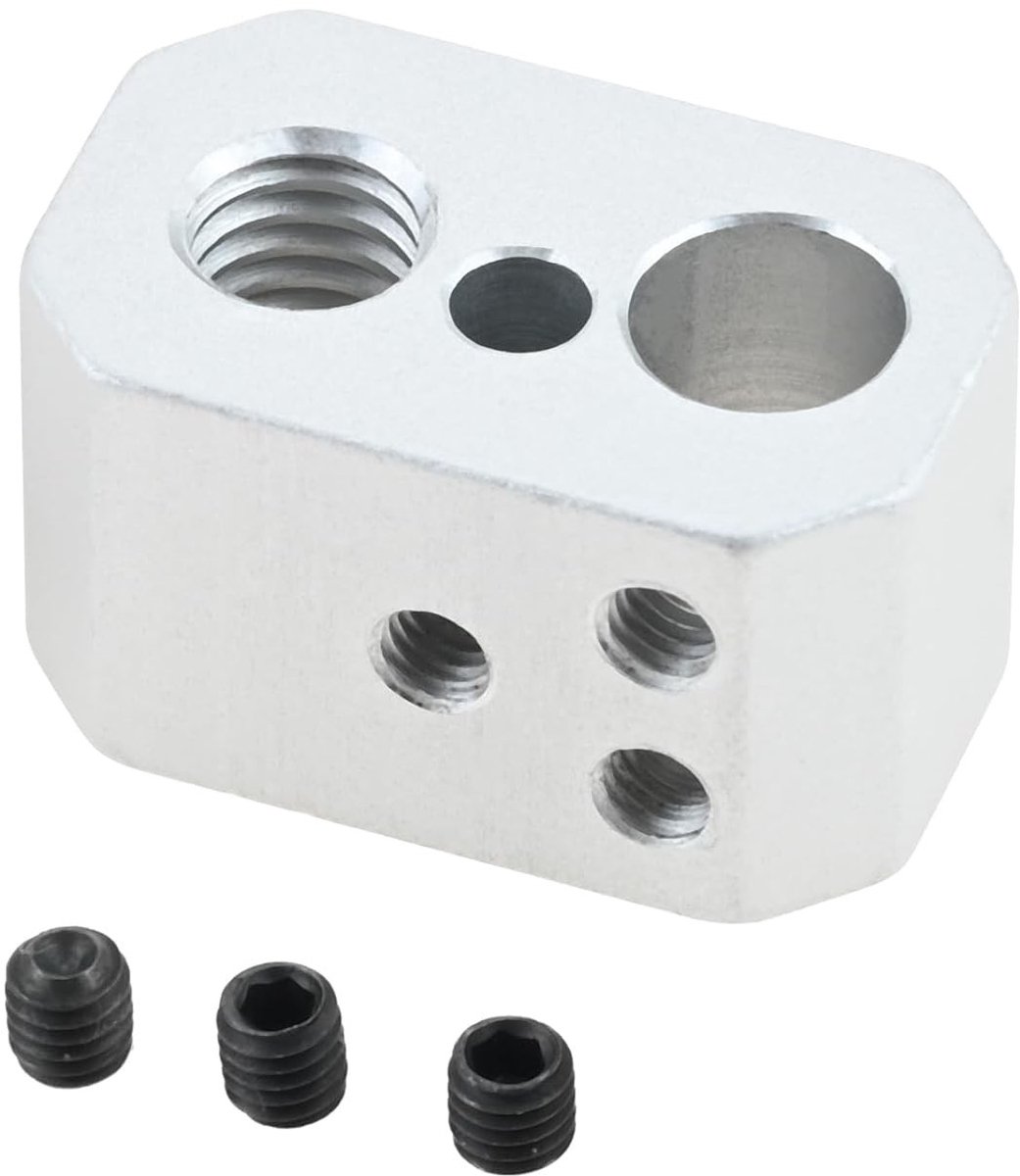 Verwarmingsblok tot 500°C van gecoat koper, compatibel met Prusa I3, MK4 en MK3.9 XL, 3D printer accessoires en onderdelen voor optimale prestaties