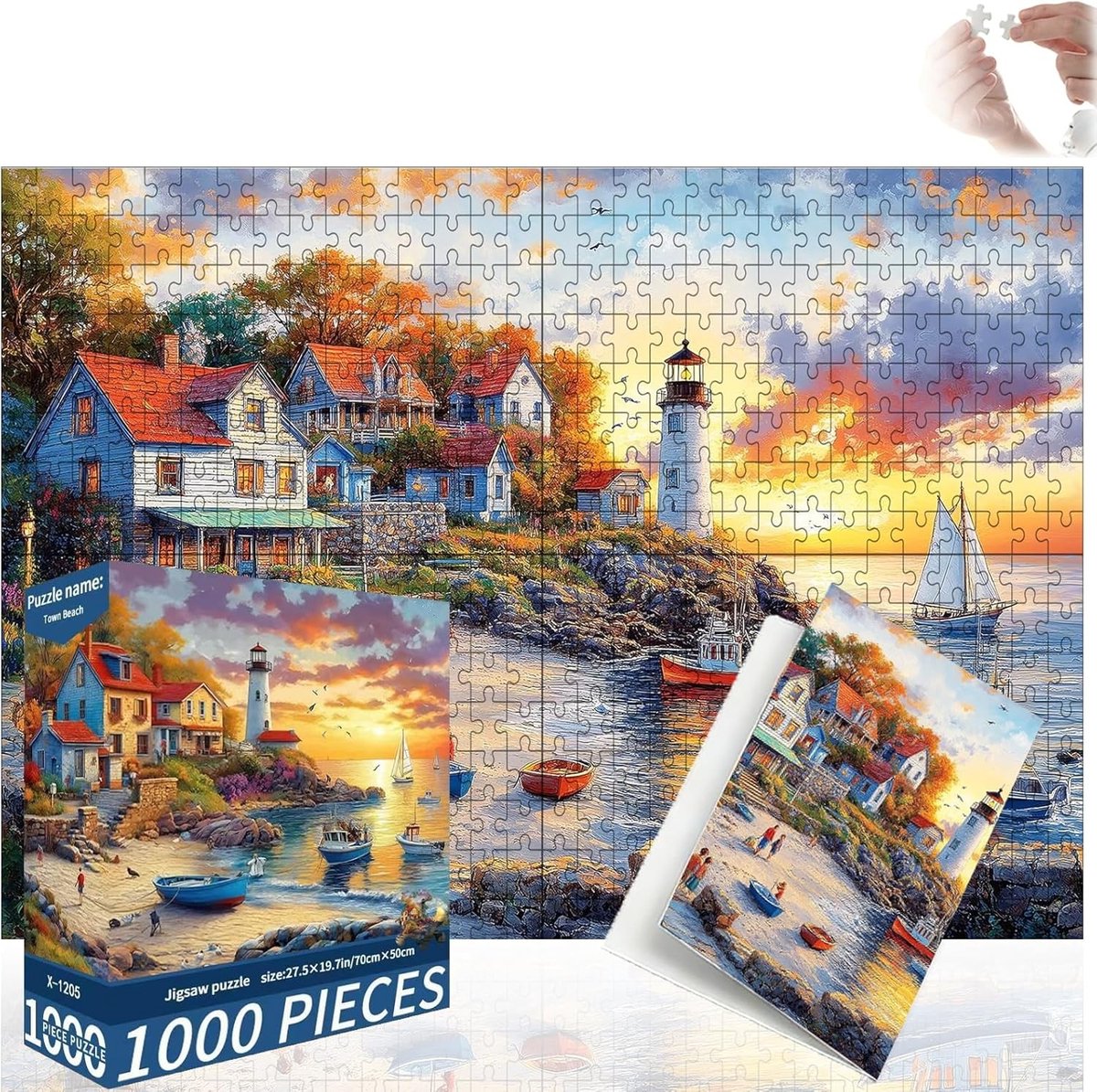 Uitdagende Volwassen Puzzel van 70 x 50 cm, Perfect voor Gezinsactiviteiten, Cadeau en Decoratie, Ontwikkel je Vaardigheden met Klassieke Puzzels