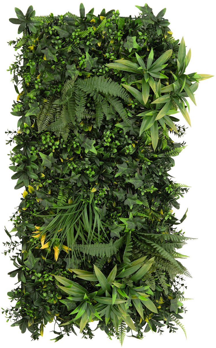 Kunstplanten wandpaneel - ayla - 50x100 cm - binnen & buiten