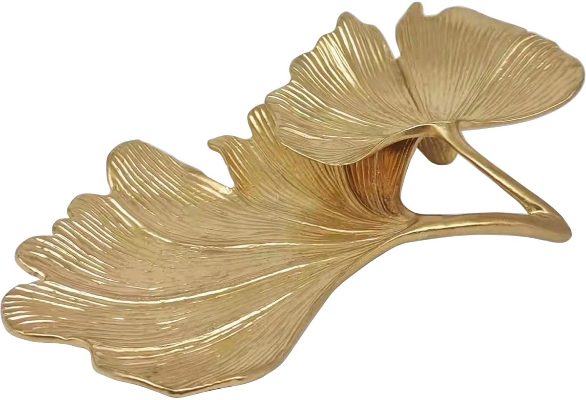 SnelShoppen - Metalen Sieraden Schotel Bladvormige Ringhouder Sieraden Organizer - Goud/Roze/Zilver - Perfect voor Dressoir, Kerst, Verjaardag, Huweli