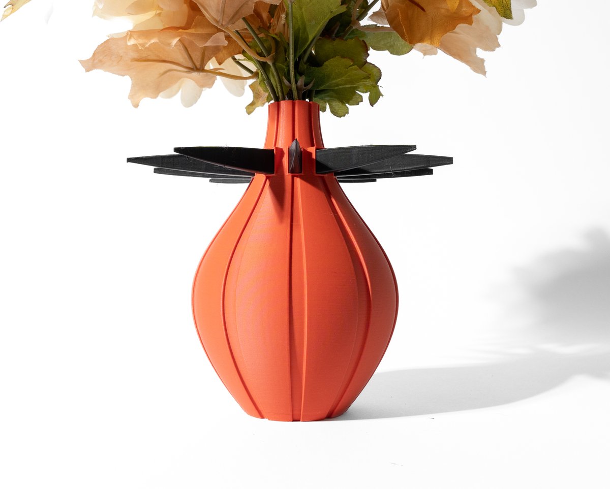 Skushy Vaas Maven - Geschikt voor Bouwbloemen - Japandi Designvaas voor Droogbloemen en Kunstbloemen - Sculpturale Decoratieve Vaas - Moderne Woondecoratie