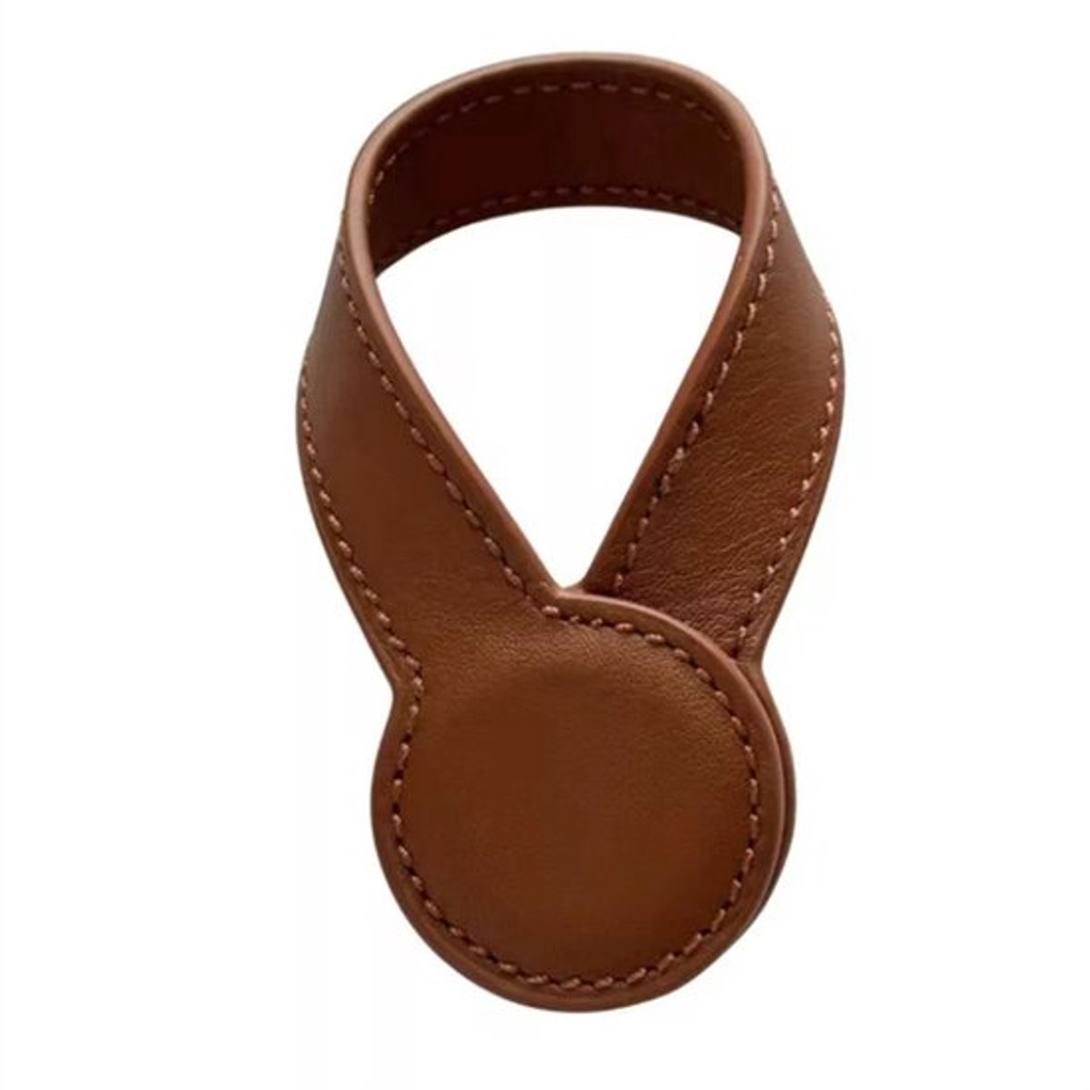 Magnetische hoedclip, geschikt voor reistas | Damesmode reistoebehoren | PU leren hoedhouder geschikt voor handtas, portemonnee, rugzak, koffer en handtas, hoedclip, reistas hanger accessoire - 3 stuks - lichtbruin