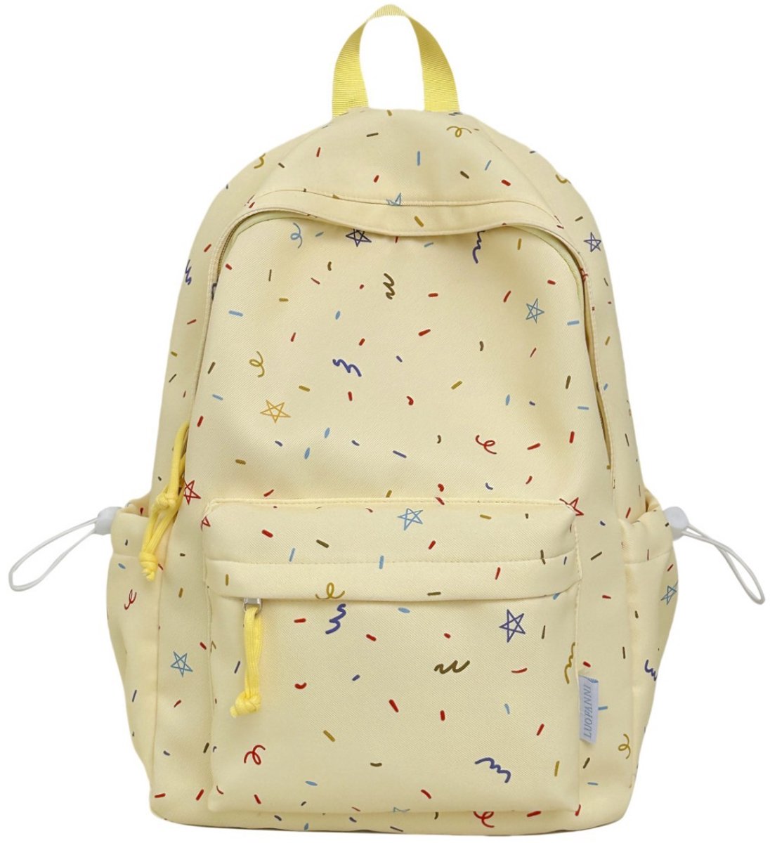 VHV-Schooltas - Grote en Stijlvolle Rugzak voor School, Laptop en Reizen - Geel