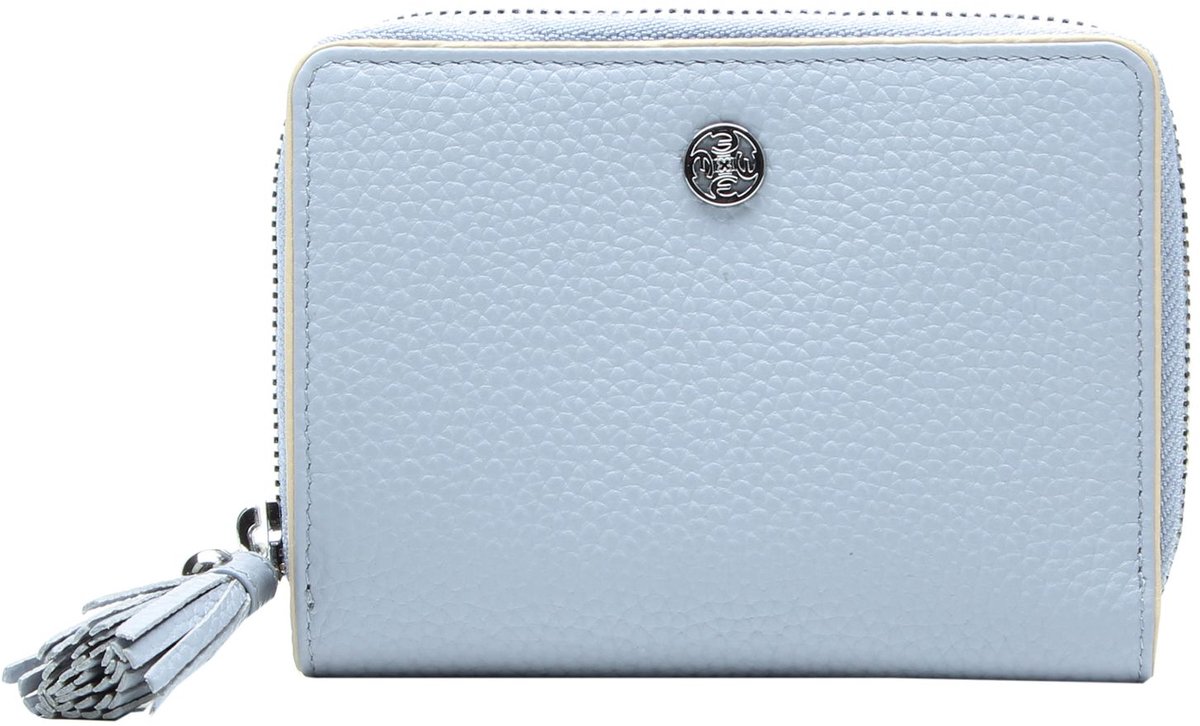 Esquire portemonnee Virginia Zip Wallet Light Blue Lichtblauw