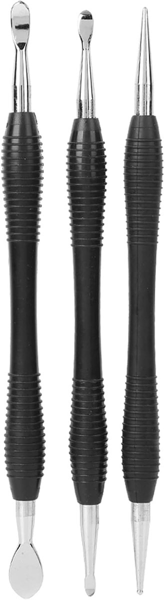 SnelShoppen - 3 Delige Leer Hobby Lepel Stylus Gereedschap Set - Precisie Snijden, Carving, Printen, Leerbewerking, Handgereedschap, Creatief, DIY, 3