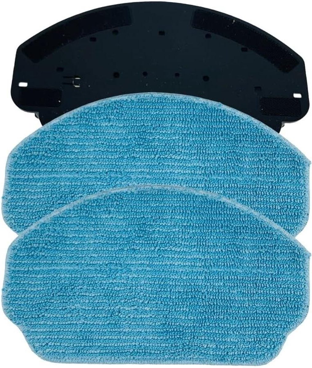 Vervangende Dweilbeugel Set - Mopbeugel en Doeken - Robotstofzuiger Onderhoud - Precieze Pasvorm - 20 x 12 x 2 cm