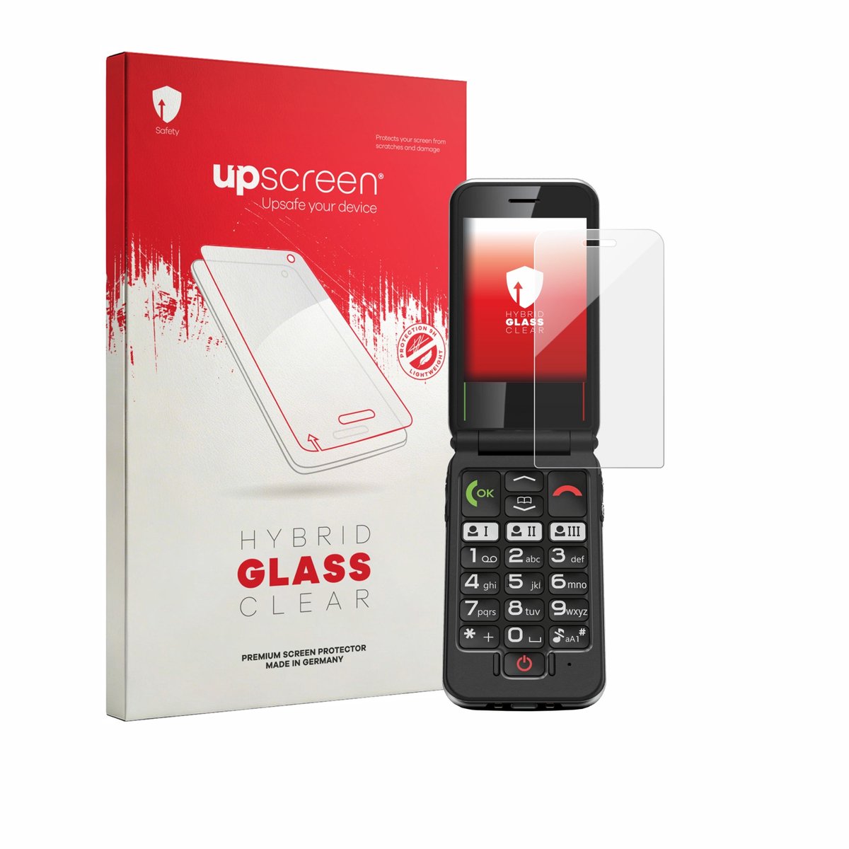 upscreen - Screenprotector voor Emporia Joy LTE - Folie Beschermfolie Beschermglas transparant
