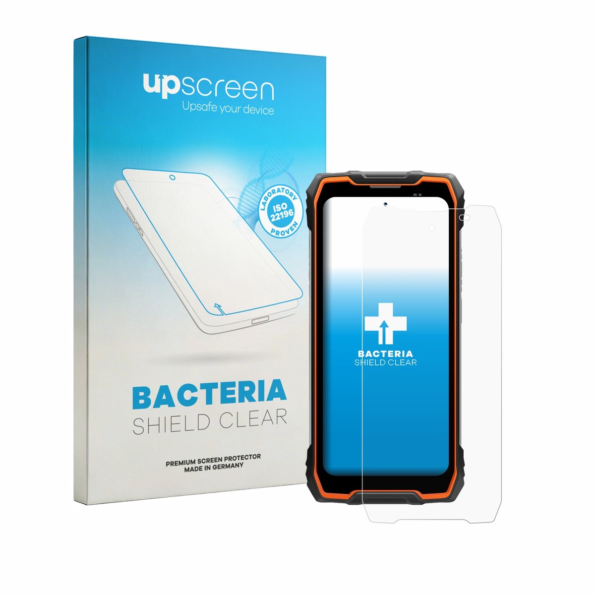 upscreen - Screenprotector voor Blackview Rock 2 - Folie Beschermfolie transparant antibacterieel