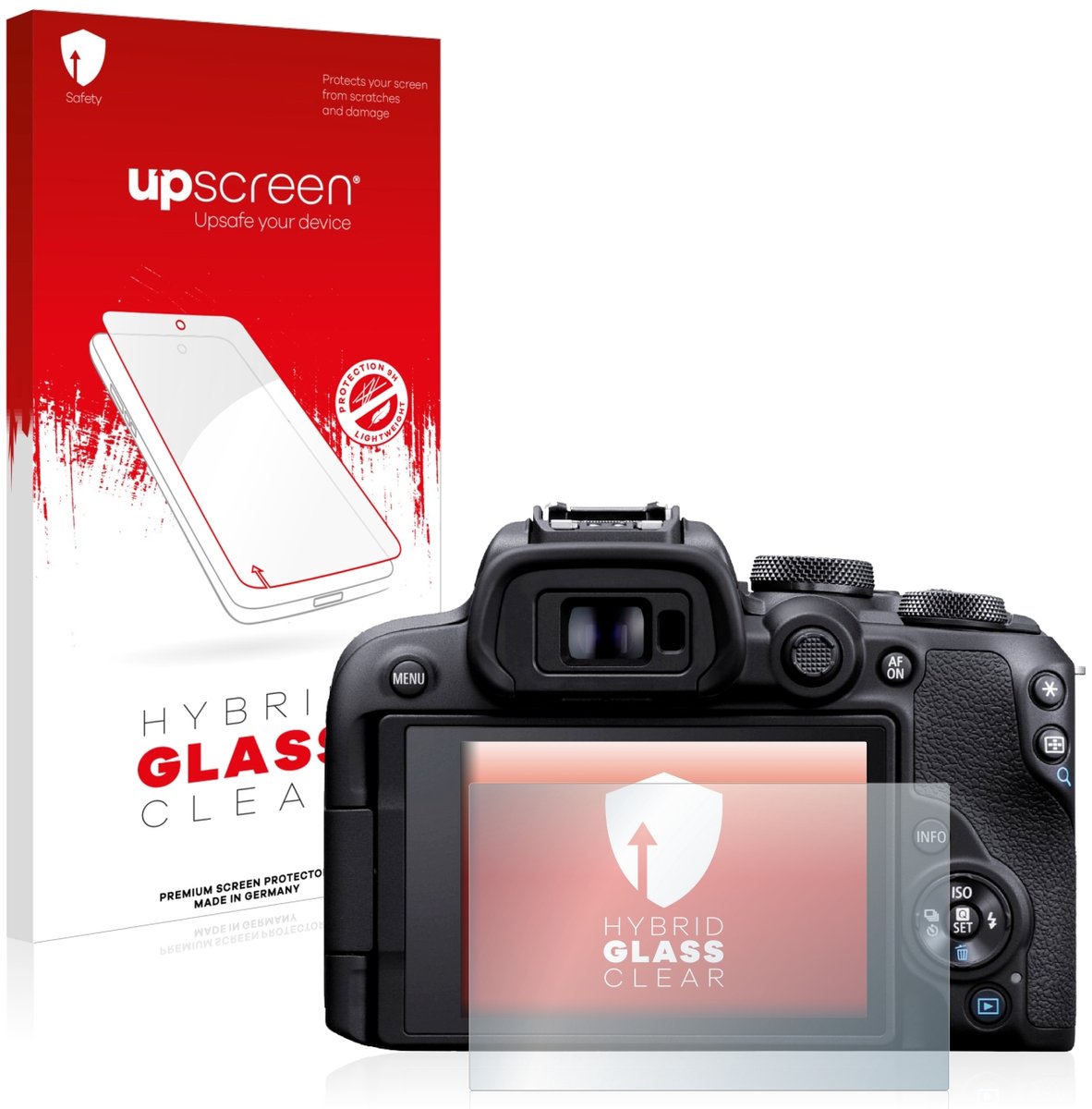 upscreen - Screenprotector voor Canon EOS R10 - Folie Beschermfolie Beschermglas transparant