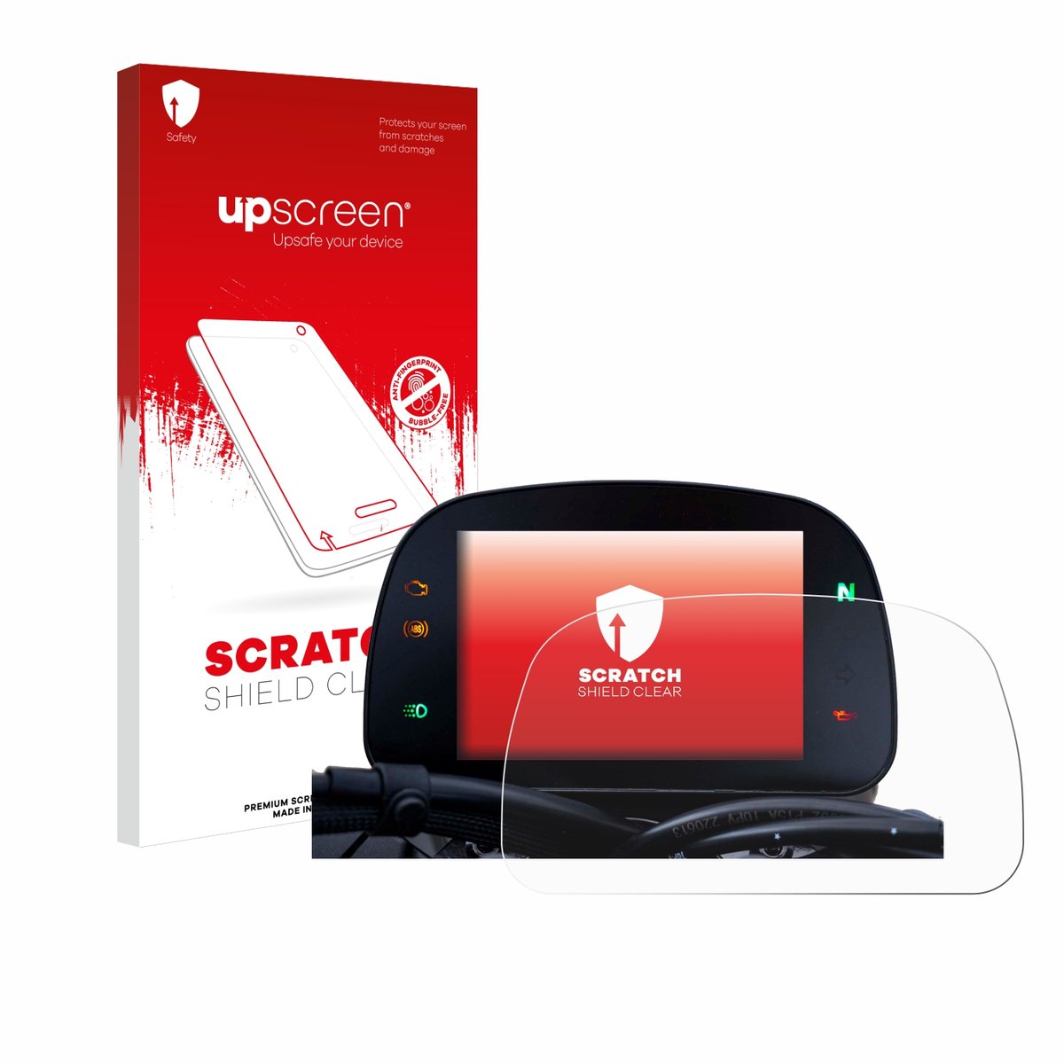 upscreen - Screenprotector voor Moto Morini Seiemmezzo TFT Display 5" 2022-2023 - Folie Beschermfolie transparant