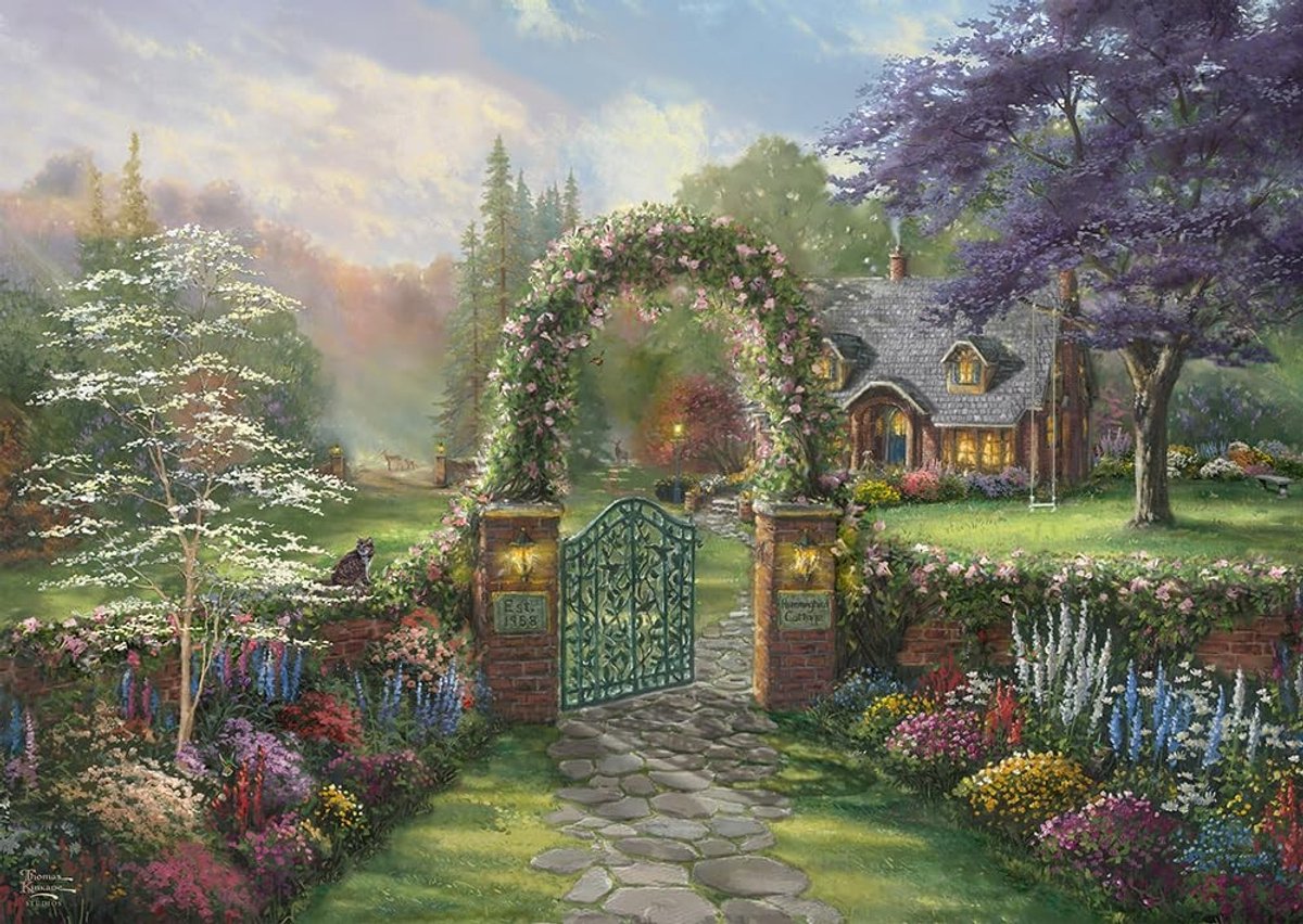 Omgoods - Hummingbird Cottage Puzzel van 1000 Stukken