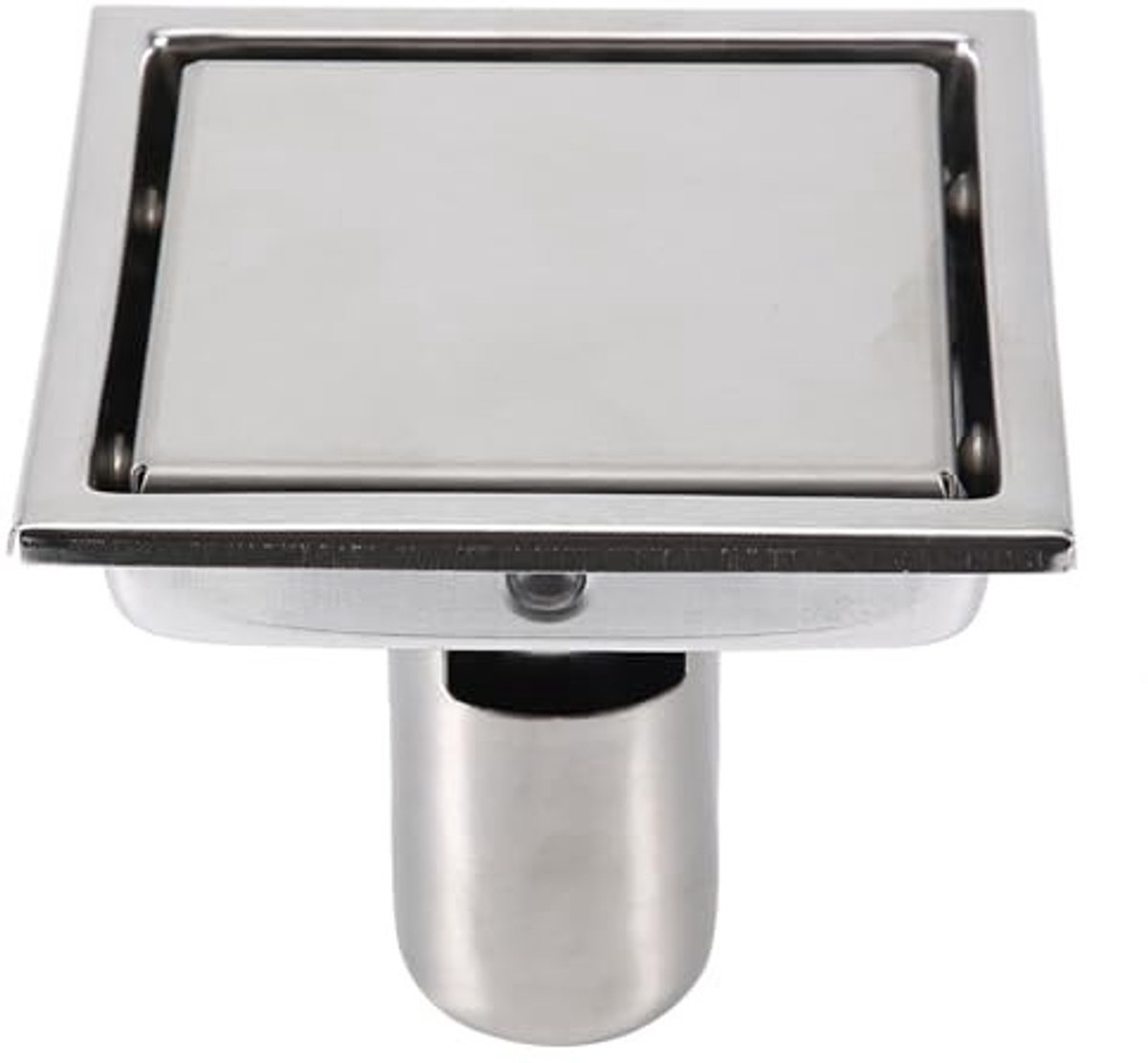 Omgoods- Doucheafvoer 304 Roestvrij Staal - Afvoerputje - Doucheafvoerkap Haarvanger - Antiroest - Antiverstopping - Modern Design - 110 x 110 mm