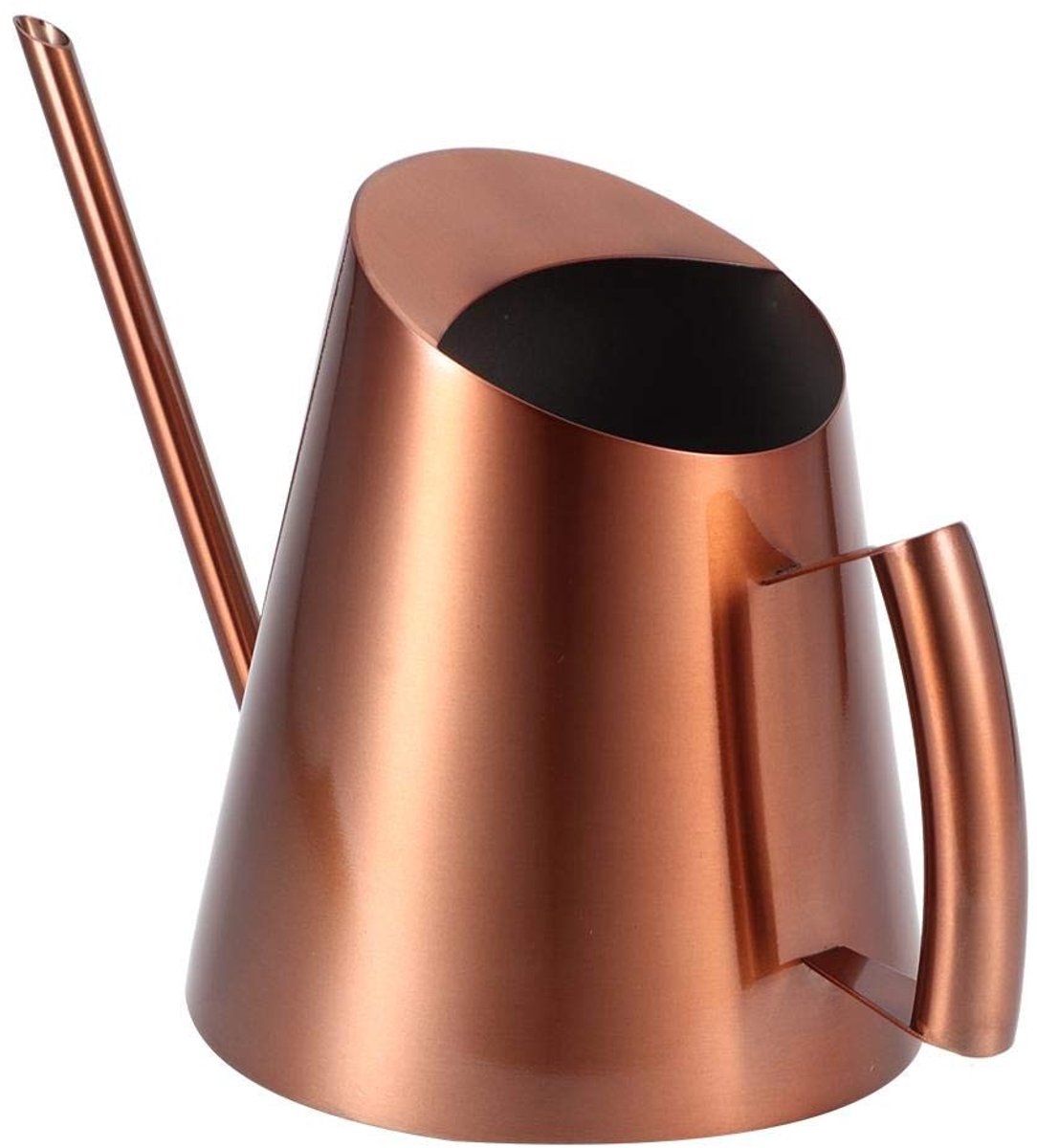 Omgoods- Gieter 1 Liter - Roestvrij Staal - Ergonomische Handgreep - Lang Mondstuk - Duurzaam - Modern Design - Plantenbewateringssysteem