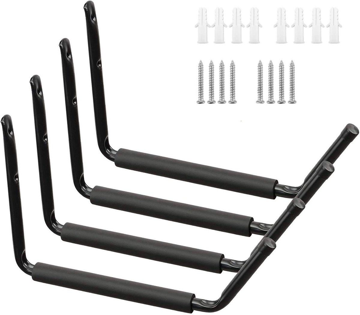 Omgoods - Set van 4 Heavy Duty Wandhaken voor Garage en Opslag
