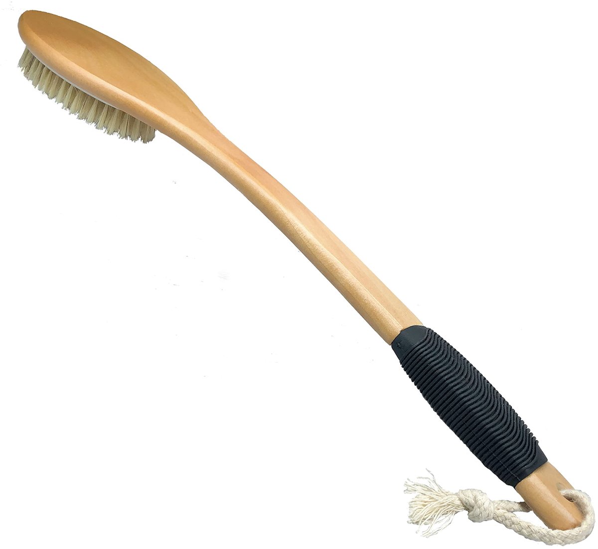 Omgoods - Houten Badborstel met Lange Handgreep voor Exfoliatie
