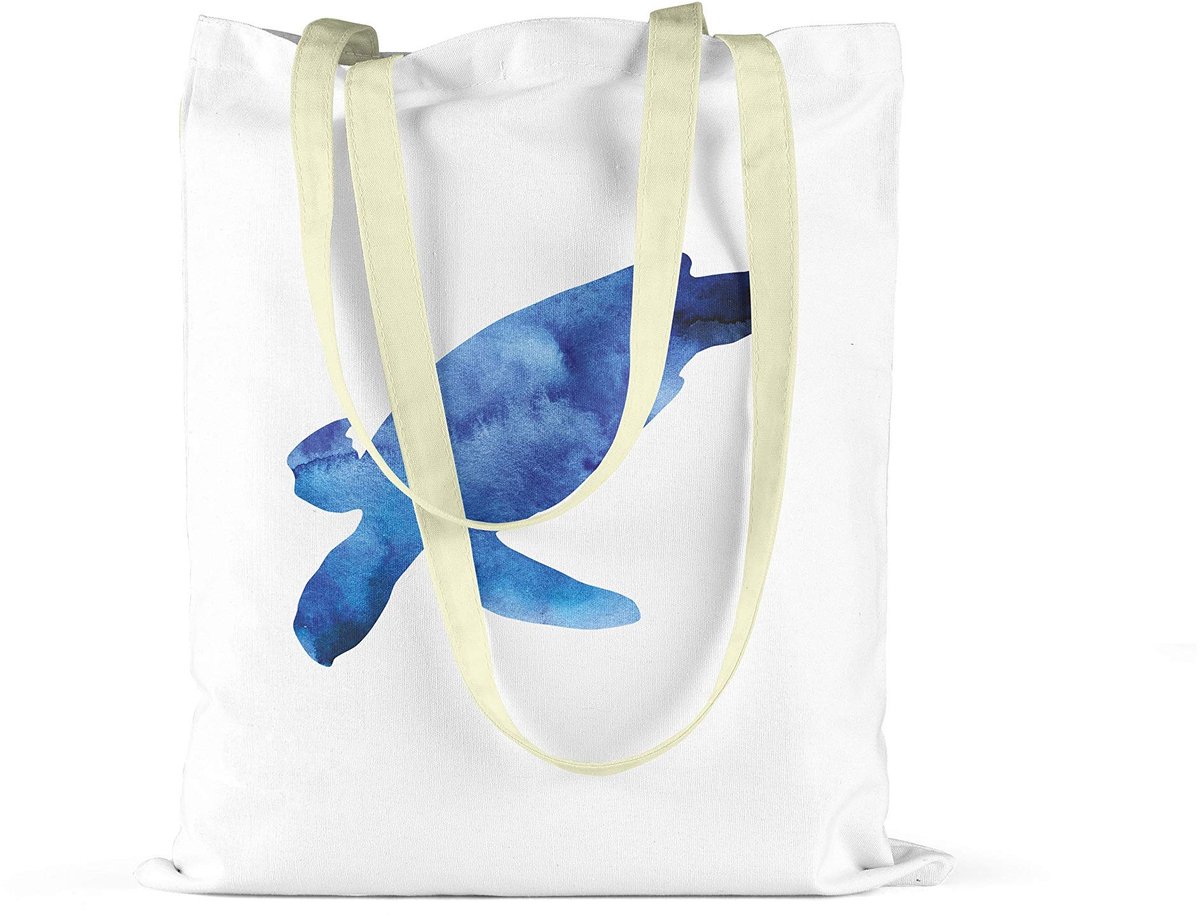 Omgoods - Herbruikbare Canvas Shopping Bag 34 x 40 cm Multicolour