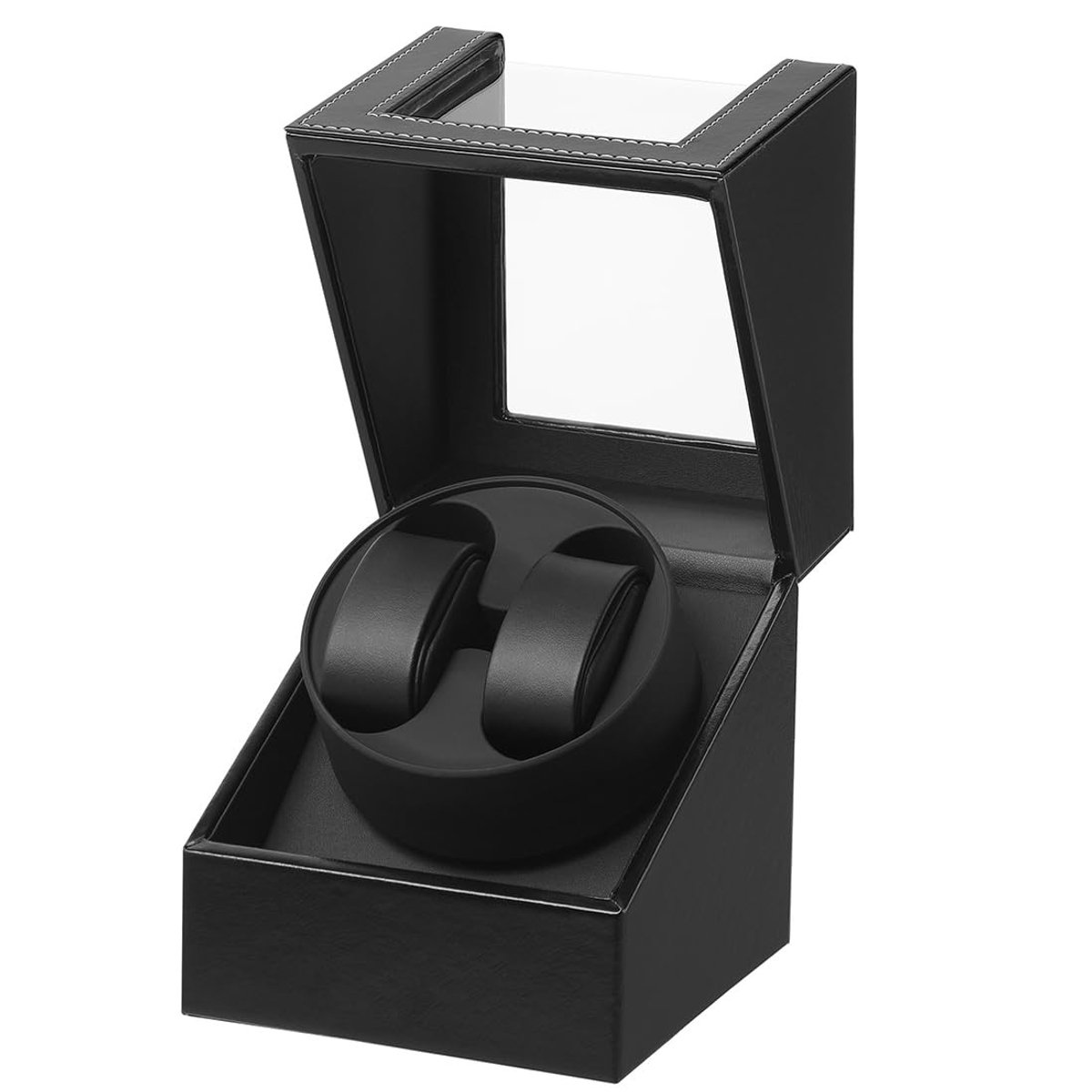 Omgoods - Luxe Automatische Horlogewinder met Zwarte PU Leren Afwerking