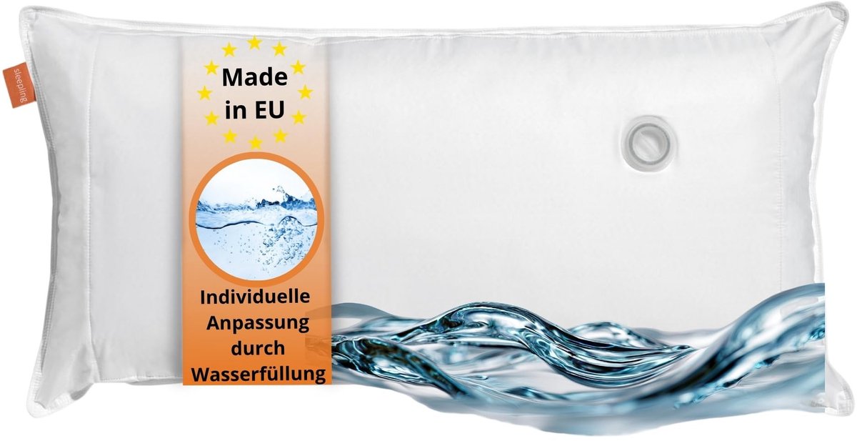 Omgoods - Orthopedisch Waterkussen 40 x 80 cm, Wasbaar
