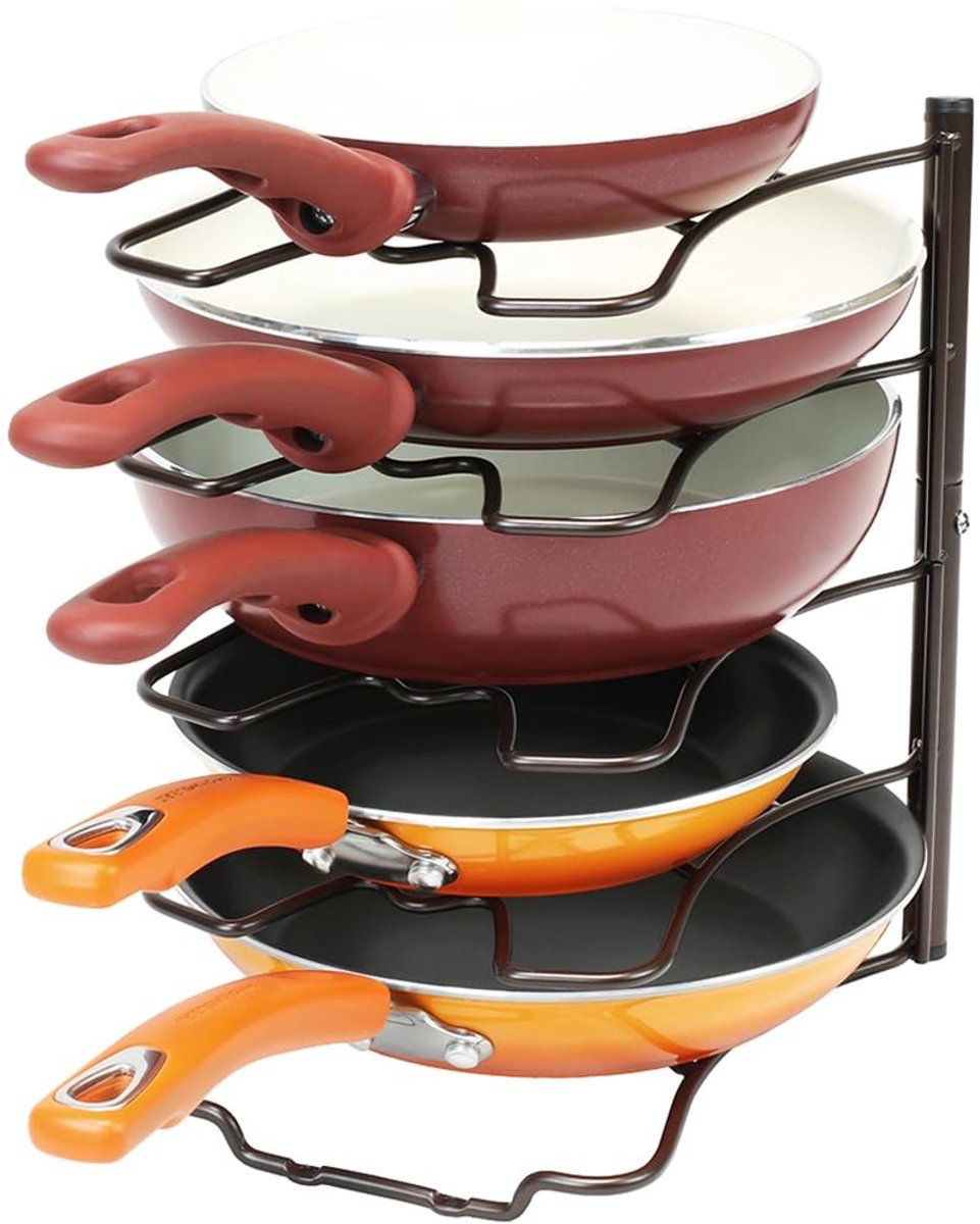 Omgoods - Pan Organizer Rack voor Keuken met 5 Pans Capaciteit