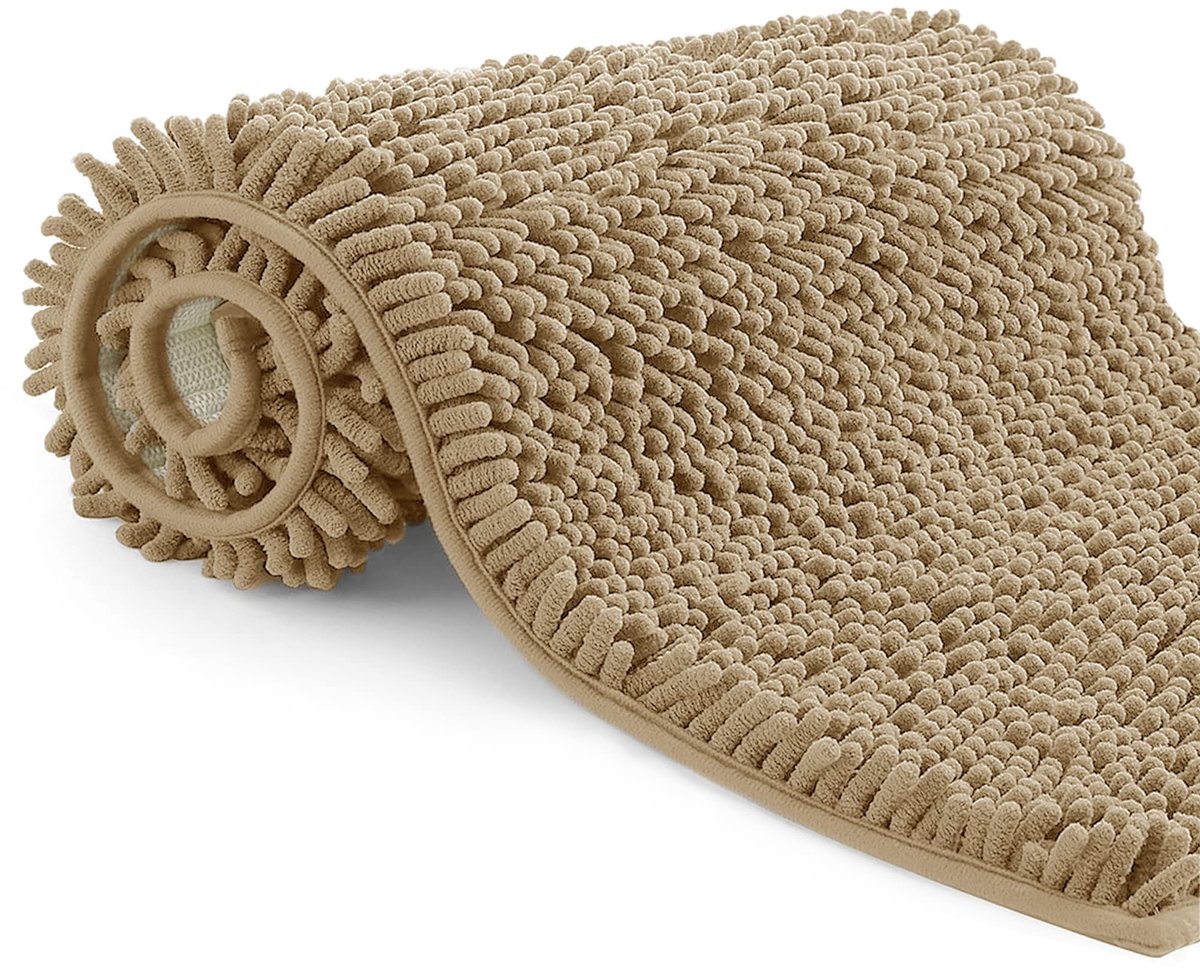Omgoods - Non-Slip Badmat 50x80cm voor Badkamer in Khaki