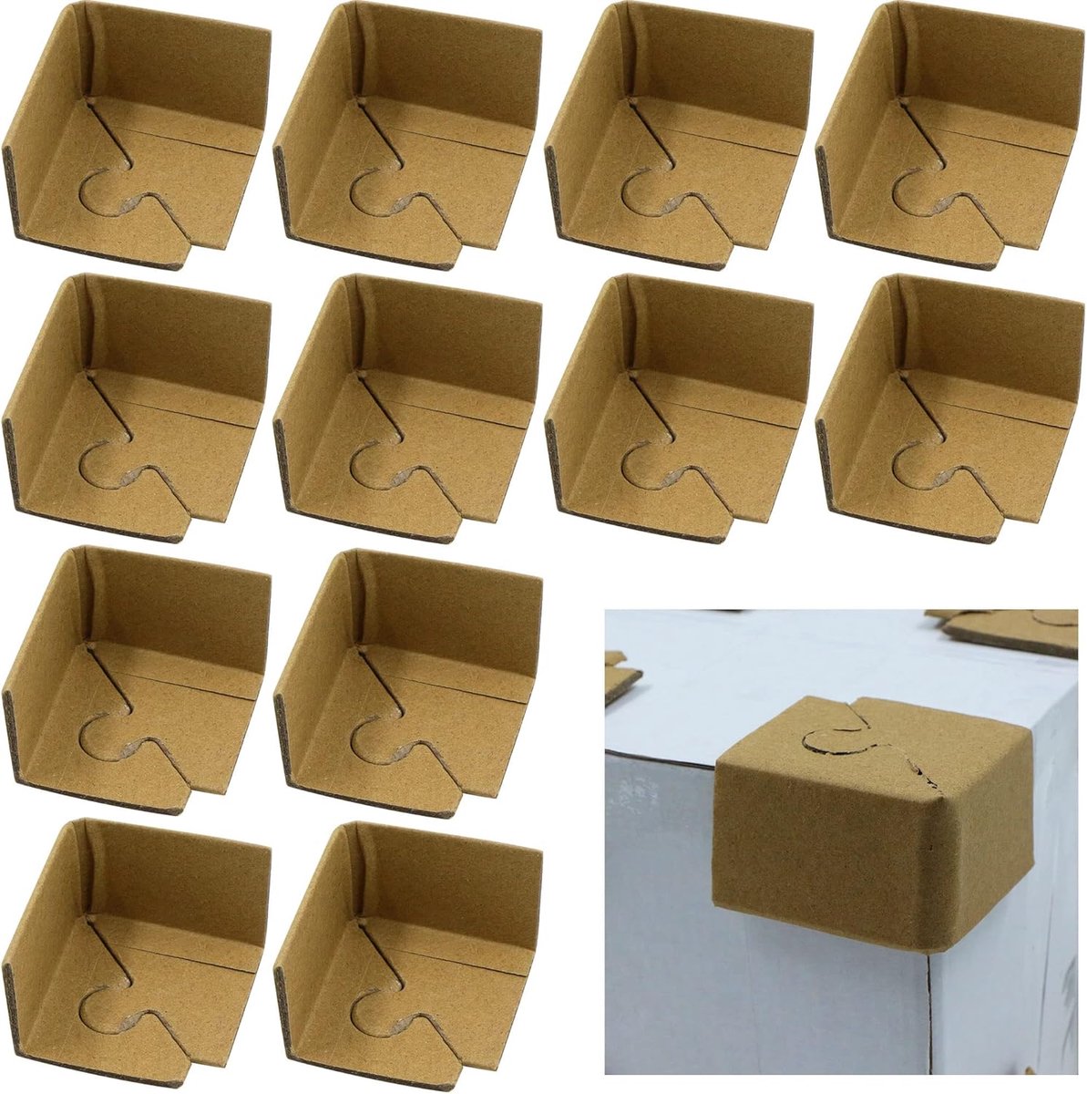 SnelShoppen - Coin Protectors Transporter Hoekbescherming - Karton Hoekbescherming met Gesp voor Verpakking van Kunstlijstdozen, Verzendpakketten, Ver