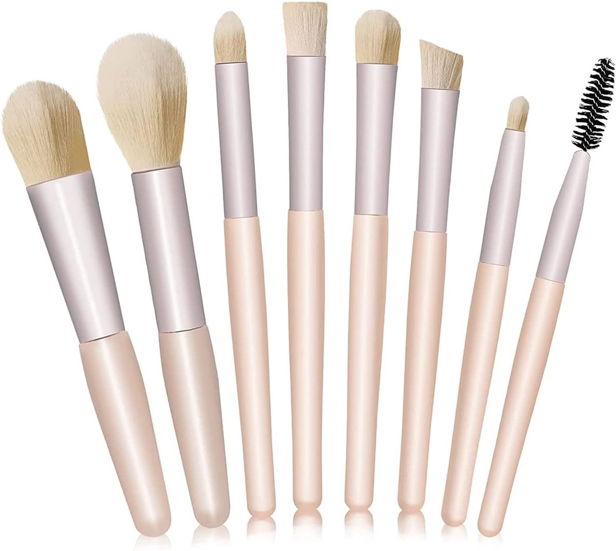 Make-up kwasten set 8 stuks - Professionele synthetische haren - Voor concealer, blush en oogschaduw - ShopVlot