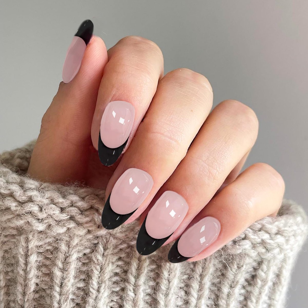 SnelShoppen - 30 Stuks Press on Nails, Kunstnagels, Nepnagels, Franse Nagels, Lange Kunstnagels, Eenvoudige Bevestiging, Geschikt voor Feestelijke Gel