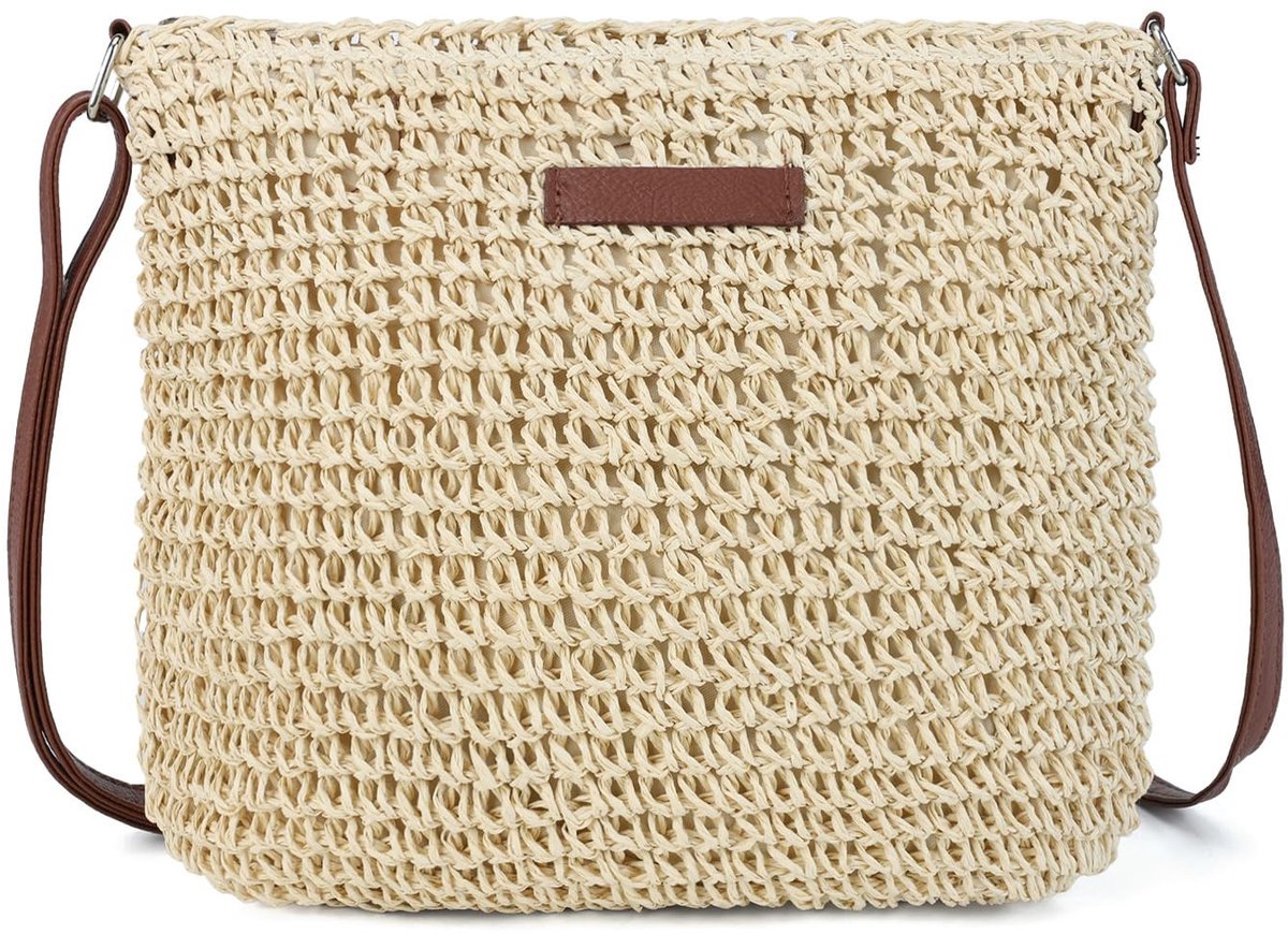 Omgoods - Handgeweven Stro Tas voor Dames, Boho Stijl