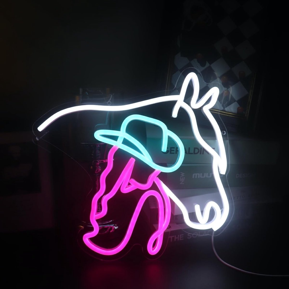 Omgoods - Dimbare LED Neonlamp Paard voor Decoratie