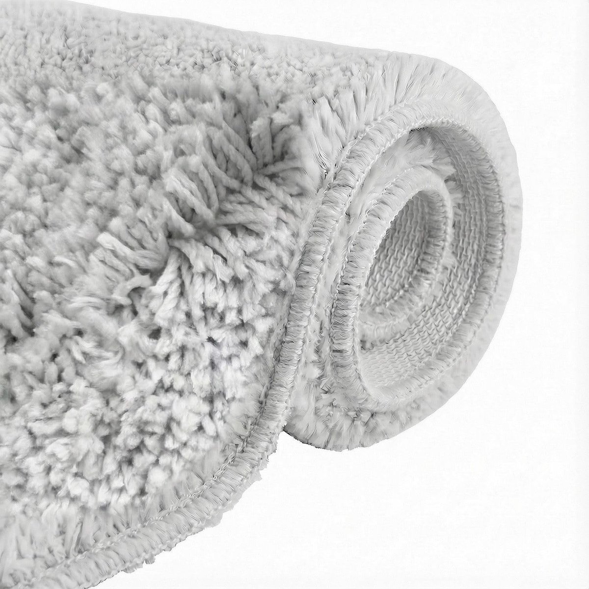 Omgoods - Zachte Microvezel Badmat met Antislip 50 x 80 cm Grijs