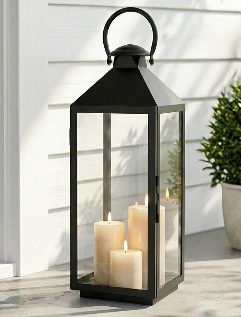 Omgoods - Grote Buitenlantaarn van 48 cm voor Tuin en Decoratie