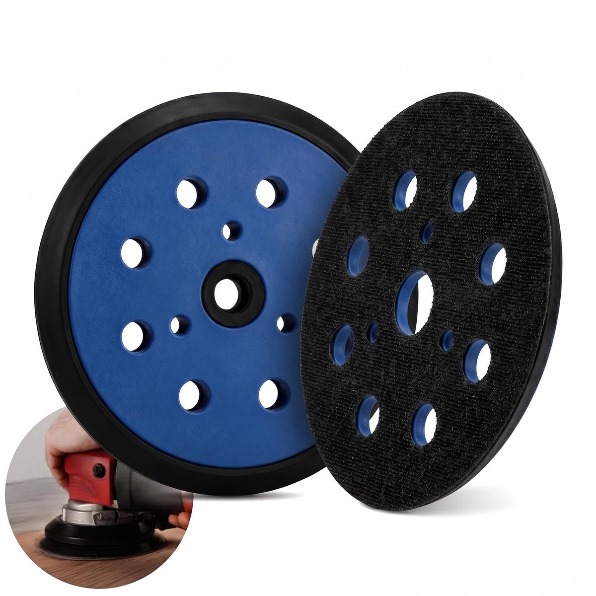 Omgoods - Vervangende Backing Pads voor Orbitale Schuurmachine - 2 Stuks