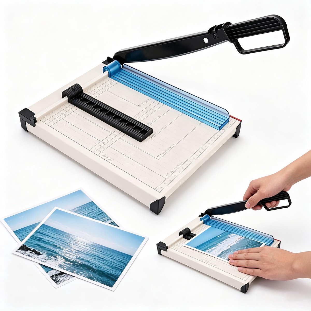 Omgoods - Guillotine Papier Snijmachine met Veiligheidsvoorziening