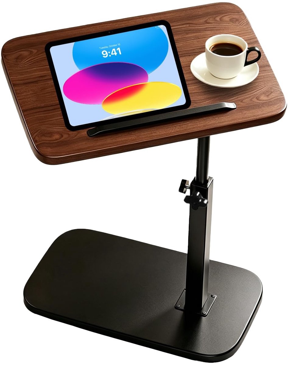 Omgoods - Verstelbare C-Vormige Bijzettafel voor Laptop