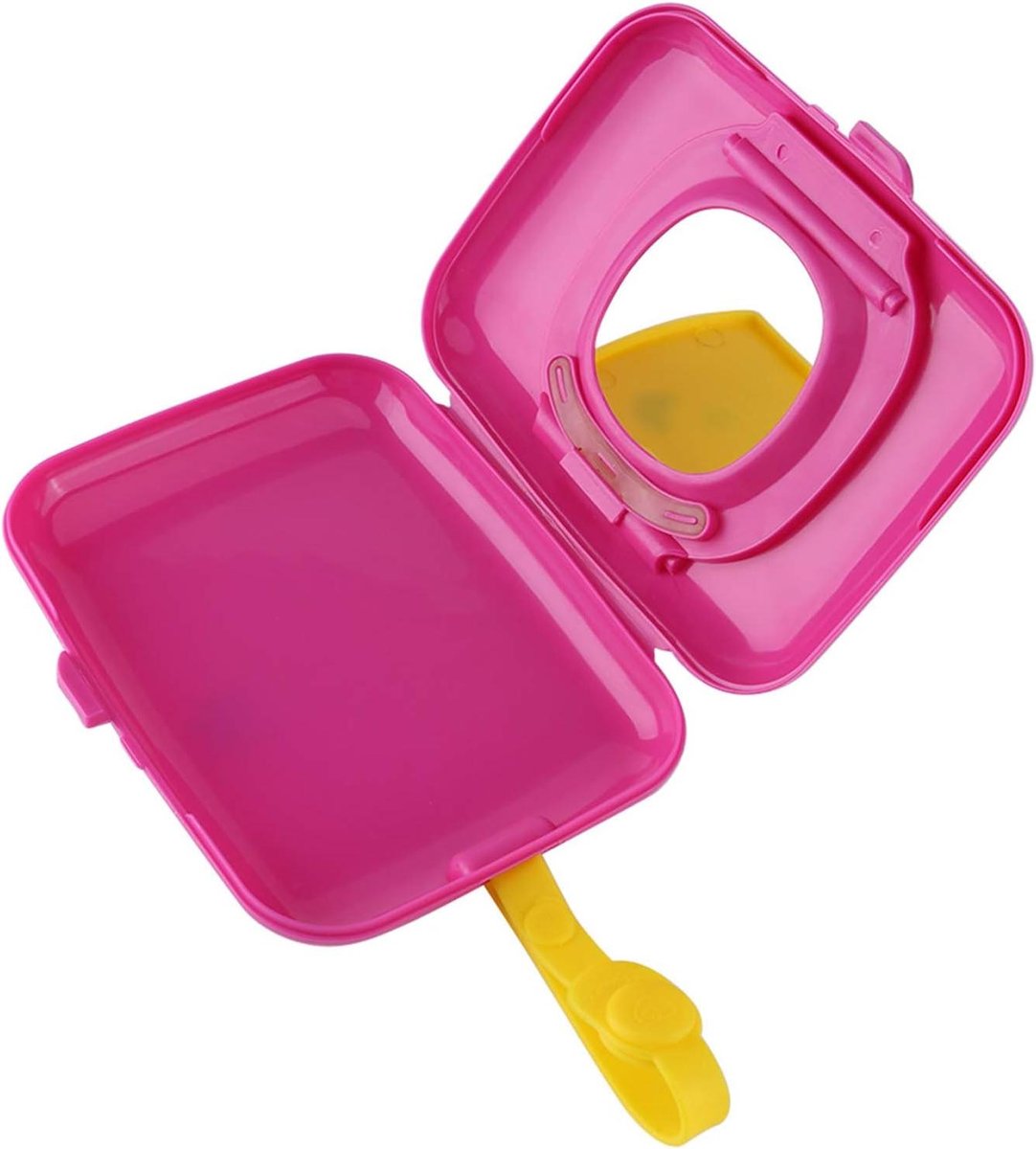 Doekjes Dispenser - Veeghouder Baby - Onderweg Doekjes Gebruiken - Met Handige Ophanglus - 16.4 x 11.7 x 3 cm