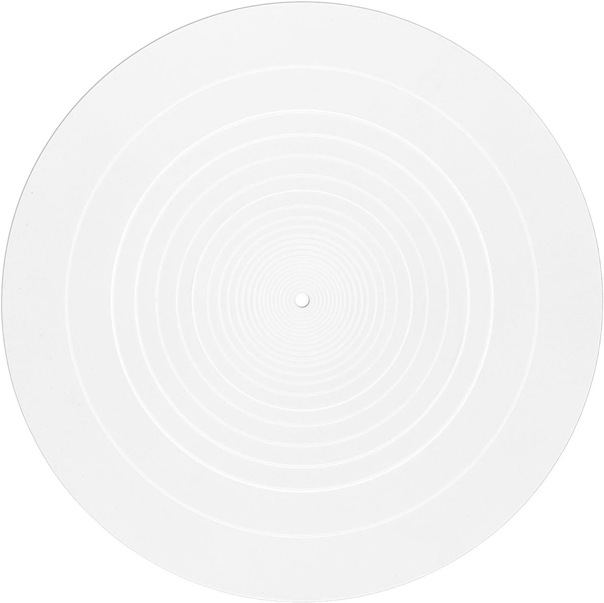 SnelShoppen - Silicone Turntable Mat 30cm Diameter Anti-Statisch, Slipvast Vinyl Plaat Mat voor Platenspeler, Vervangingsaccessoires, Wit