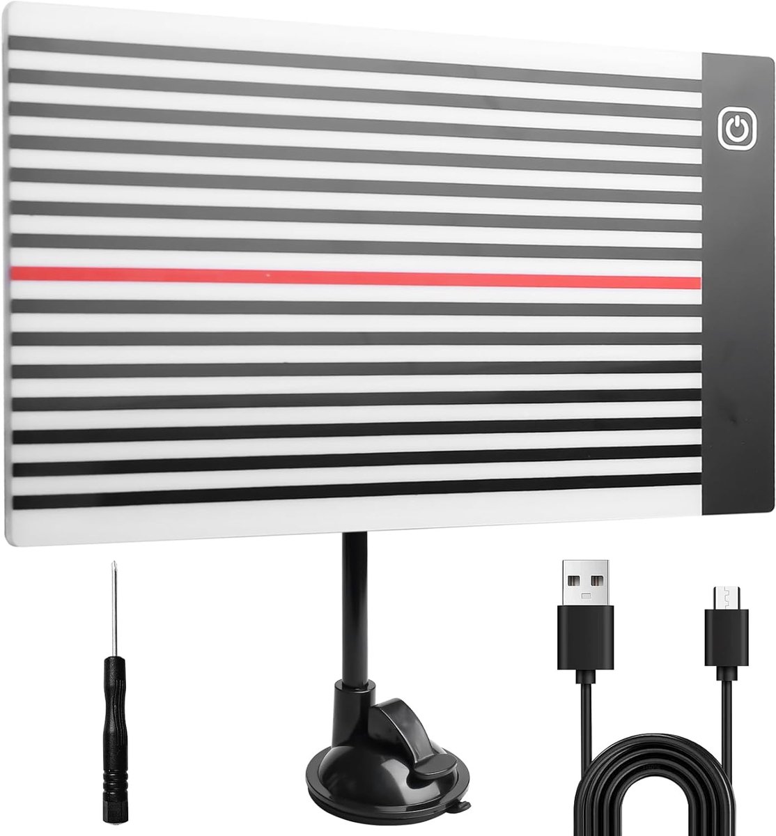 Licht voor lakloze deukreparatie, deukreparatie licht bord LED met verstelbare houder, USB carrosseriestrip-controlelamp en LED-reflectorbord Paintless Body Repair Kit voor auto