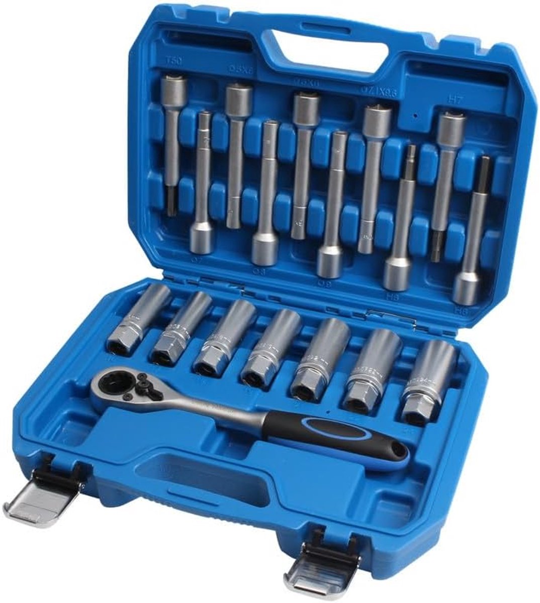 18-delige schokdemper moer gereedschap set veerpoot domlager wissel speciale dopsleutel 1/2 inch aandrijving