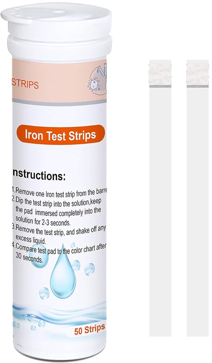 SnelShoppen - IJkstrips voor Waterkwaliteit - 50 Stuks - Snelle en Nauwkeurige Teststrips voor Drinkwater, Aquarium, Zwembad, Spa, Tuin en Industrie -