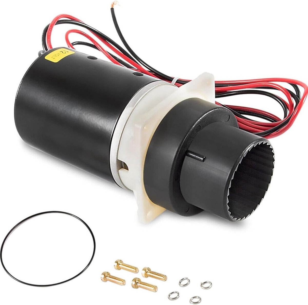 37072-0092 Motorpomp voor Campertoiletten, Quiet Flush Marine Toiletpomp Montagekit, Motorpomp past op Jabsco 37045 37245 37055 37255 37075 37275 12 V
