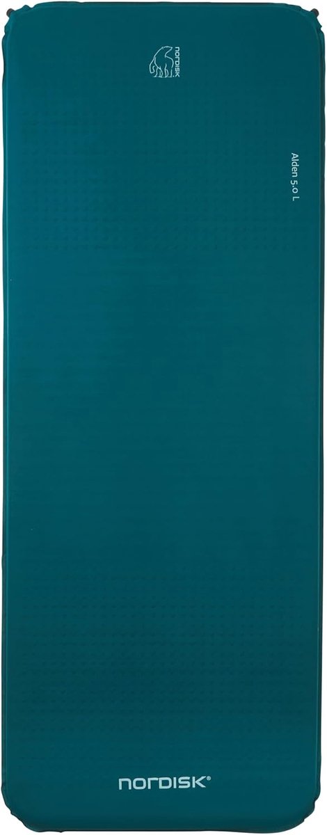 SnelShoppen - Self-Inflating Foam Mat - NORDISK Alden Isomat - Maat L - 5 cm Dikte - R-waarde 3.7 - Camping Matras - Reversible Design - Comfortabel v