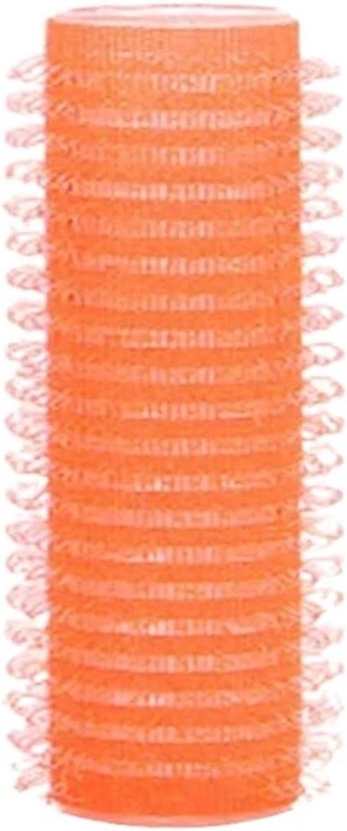 Haarrollers Zelfklevend - Krulspelden Magische Krulset - Hittevrij Krullen Maken - Met Klem Bevestiging - 32 cm Diameter - Oranje