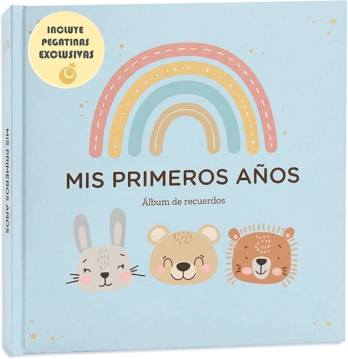 SnelShoppen - LenoaBaby Fotoalbum voor baby's, zwangerschapsdagboek tot 5 jaar, 98 pagina's, 160 g papier, FSC, met stickers, ultrasoon opslag, gewich
