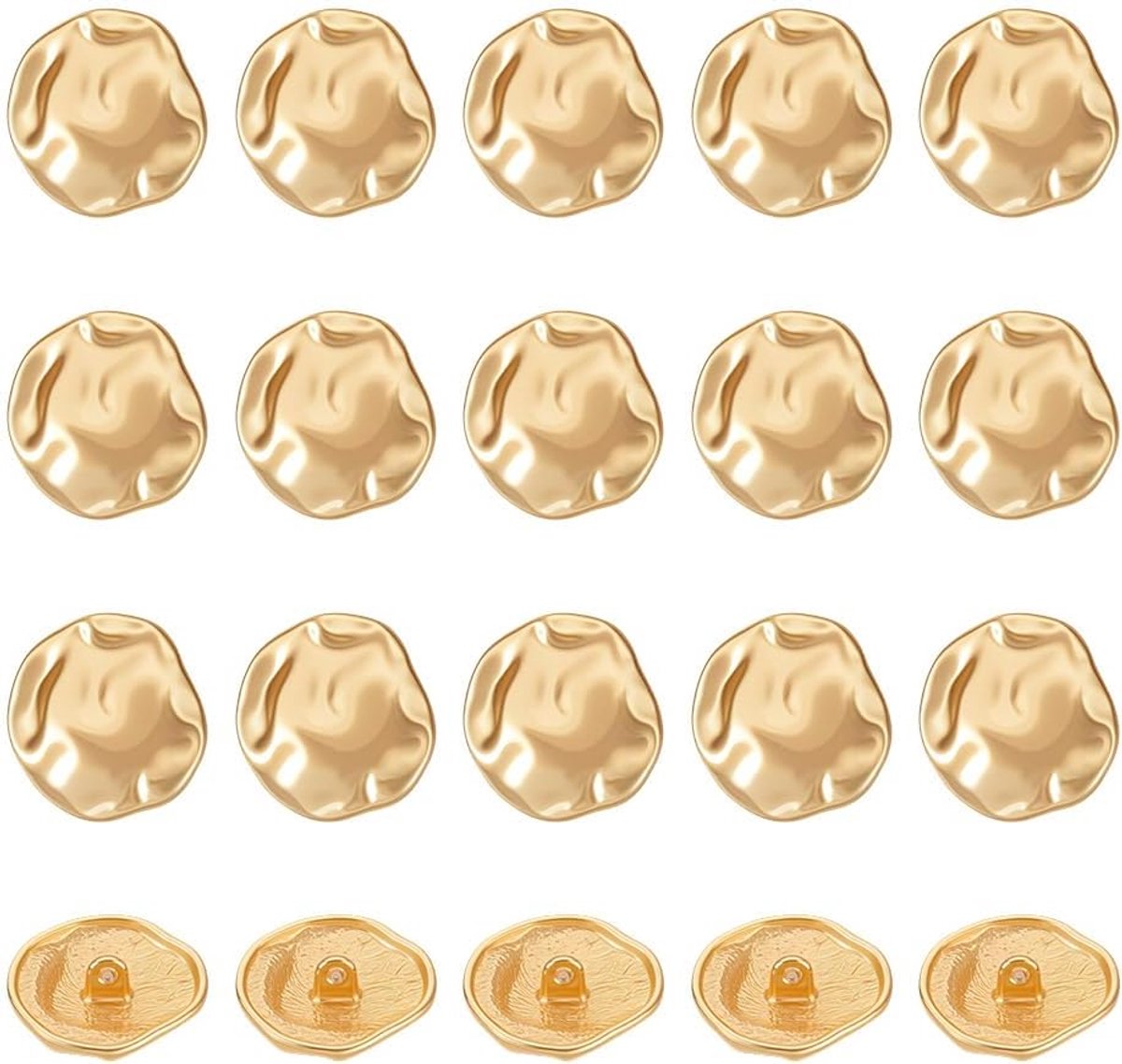 Knopen 22.5Mm Golden Wave Botton Patroon Naaien Knop Shirt Knop Voor Vrouwen Mannen Jas Uniform Pak Jas Repareren Decoratieve Knopen voor Shirts