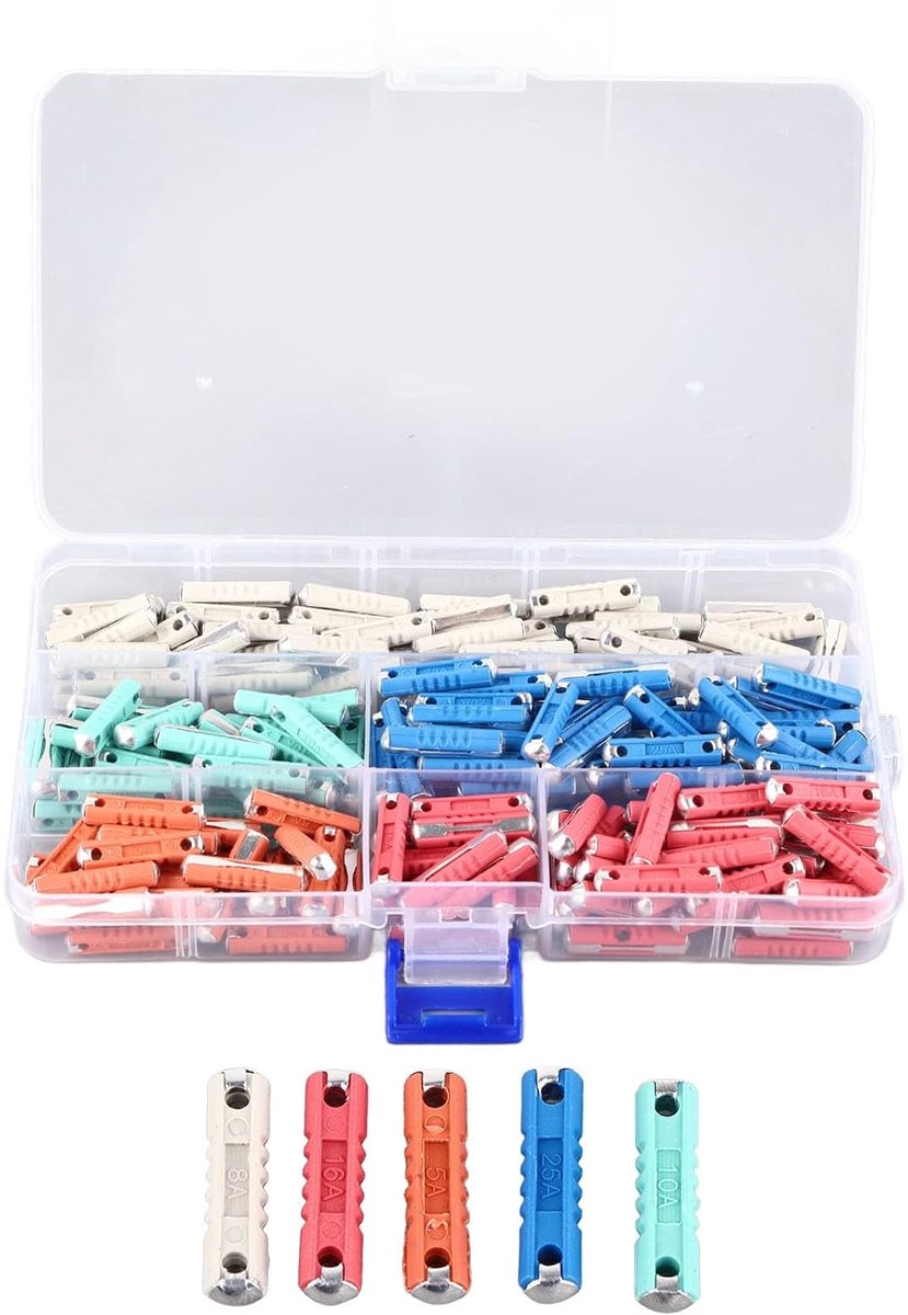 200Pcs Praktische Betrouwbare Torpedovormige Autozekeringen