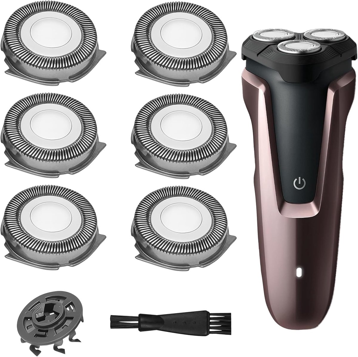 6-delige scheerkop serie, reservekoppen compatibel met elektrische scheerapparaten uit de 5000-serie, scheerkop compatibel met RQ11 voor elektrische scheerapparaten S5570 S5380 S7510 XZ5800